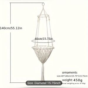 Hanging Cat Swing Bed, Woven Rope Cat Hammock Basket, T9MIS